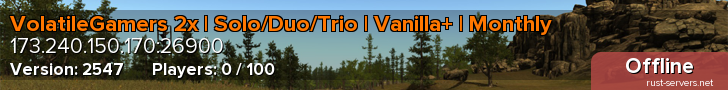 VolatileGamers 2x | Solo/Duo/Trio | Vanilla+ | Monthly