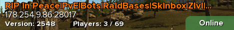RIP in Peace|PvE|Bots|RaidBases|Skinbox|Zlvl|Home|Remove