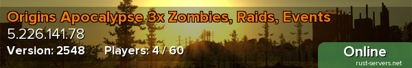 Origins Apocalypse 3x Zombies, Raids, Events