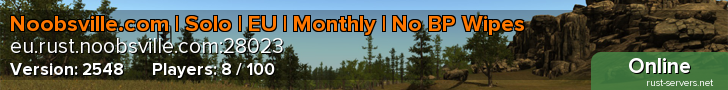 Noobsville.com | Solo | EU | Monthly | No BP Wipes
