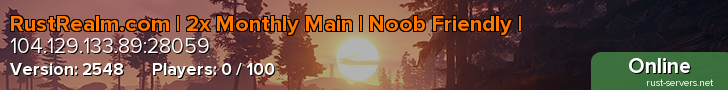 Rust Realm 2x Solo/Duo/Trio/Quad | Monthly | Noob Friendly |