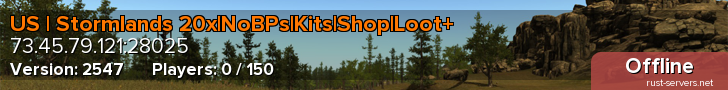 US | Stormlands 20x|NoBPs|Kits|Shop|Loot+