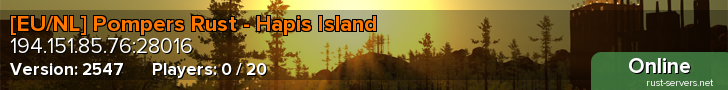 [EU/NL] Pompers Rust - Hapis Island
