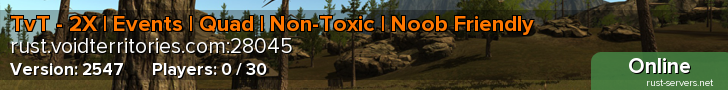 TvT - 2X | Events | Quad | Non-Toxic | Noob Friendly
