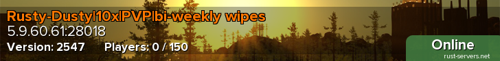 Rusty-Dusty|10x|PVP|bi-weekly wipes