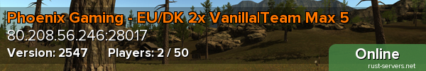 Phoenix Gaming - EU/DK 2x Vanilla|Team Max 5