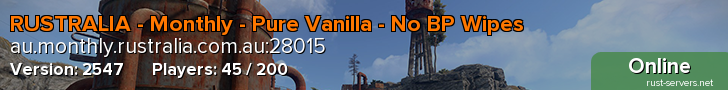 RUSTRALIA - Monthly - Pure Vanilla - No BP Wipes