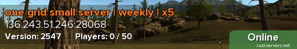 one grid small server | weekly | x5