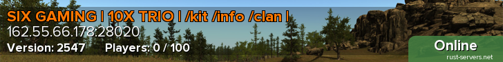 SIX GAMING | 10X TRIO | /kit /info /clan |