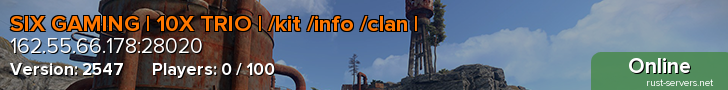 SIX GAMING | 10X TRIO | /kit /info /clan |