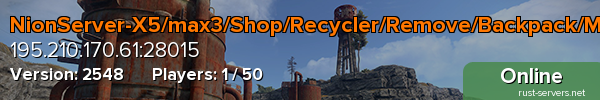 NionServer-X5/max3/Shop/Recycler/Remove/Backpack/Megaloot/St