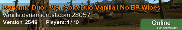 Dynamic Duo - US | Solo/Duo Vanilla | No BP Wipes