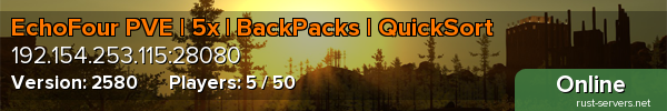 EchoFour PVE | 5x | BackPacks | QuickSort