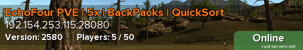 EchoFour PVE | 5x | BackPacks | QuickSort