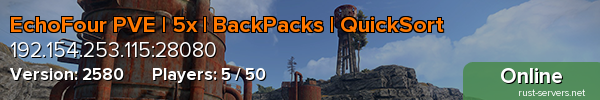 EchoFour PVE | 5x | BackPacks | QuickSort