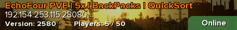 EchoFour PVE | 5x | BackPacks | QuickSort