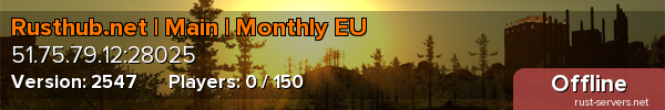 [EU] Rusthub | Main | Monthly | Low Upkeep