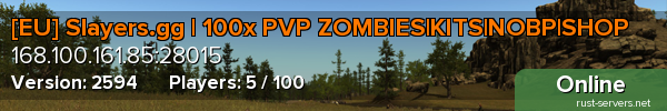 [EU] Slayers.gg | 100x PVP ZOMBIES|KITS|NOBP|SHOP