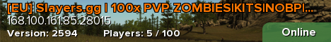 [EU] Slayers.gg | 100x PVP ZOMBIES|KITS|NOBP|SHOP