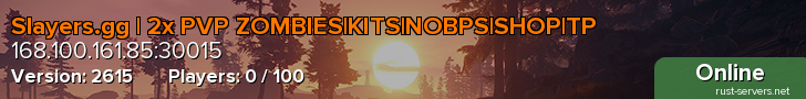 Slayers.gg | 2x PVP ZOMBIES|KITS|NOBPS|SHOP|TP