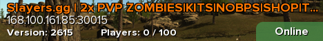 Slayers.gg | 2x PVP ZOMBIES|KITS|NOBPS|SHOP|TP