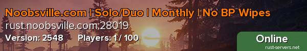 Noobsville.com | Solo/Duo | Monthly | No BP Wipes