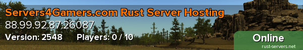 Servers4Gamers.com Rust Server Hosting