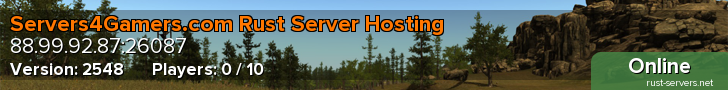 Servers4Gamers.com Rust Server Hosting