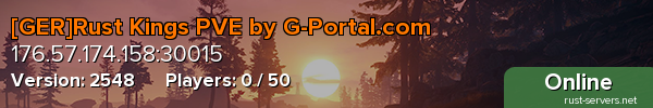 [GER]Rust Kings PVE by G-Portal.com