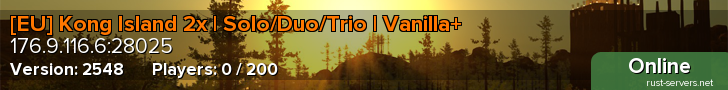 [EU] Kong Island 2x | Solo/Duo/Trio | Vanilla+