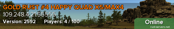 GOLD RUST #4 HAPPY QUAD X5/MAX4