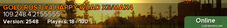 GOLD RUST #4 HAPPY QUAD X5/MAX4