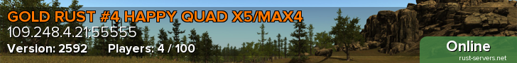 GOLD RUST #4 HAPPY QUAD X5/MAX4