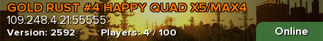 GOLD RUST #4 HAPPY QUAD X5/MAX4