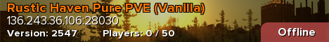 Rustic Haven Pure PVE (Vanilla)