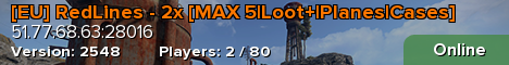 [EU] RedLines - 2x [MAX 5|Loot+|Planes|Cases]