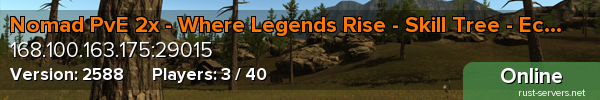 Nomad PvE 2x - Where Legends Rise - Skill Tree - Economy