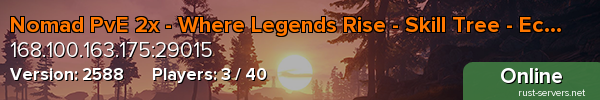 Nomad PvE 2x - Where Legends Rise - Skill Tree - Economy