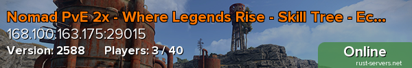 Nomad PvE 2x - Where Legends Rise - Skill Tree - Economy