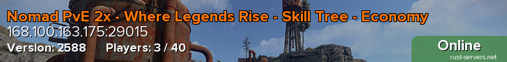Nomad PvE 2x - Where Legends Rise - Skill Tree - Economy