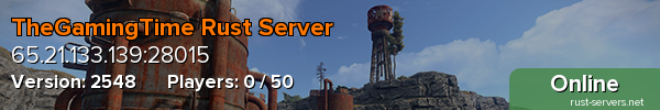 TheGamingTime Rust Server