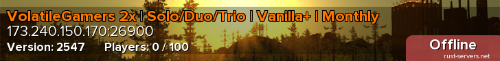 VolatileGamers 2x | Solo/Duo/Trio | Vanilla+ | Monthly