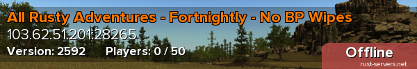 All Rusty Adventures - Fortnightly - No BP Wipes