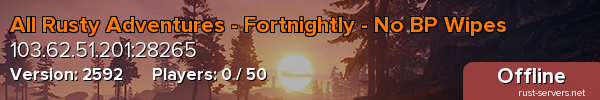 All Rusty Adventures - Fortnightly - No BP Wipes