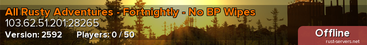All Rusty Adventures - Fortnightly - No BP Wipes