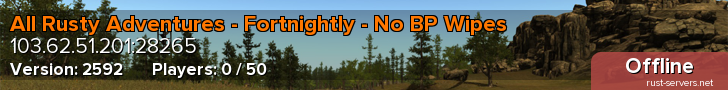 All Rusty Adventures - Fortnightly - No BP Wipes