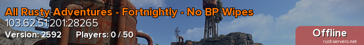 All Rusty Adventures - Fortnightly - No BP Wipes