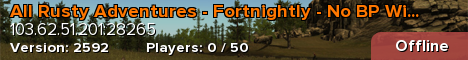 All Rusty Adventures - Fortnightly - No BP Wipes