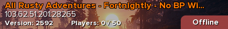 All Rusty Adventures - Fortnightly - No BP Wipes