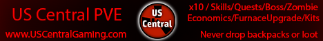 US Central PVE x10|Skills|Quests|MegaLoot|Zombies|RaidBases|